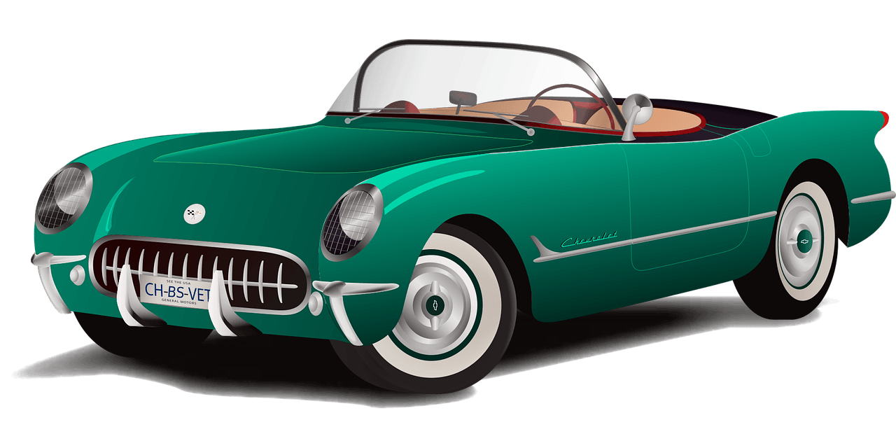 car green classic convertible
